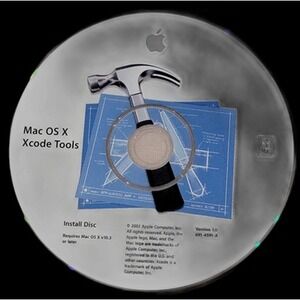 Apple Mac OS X Xcode Tools Install‎ Disc Version 1.0 for OS X 10.3+